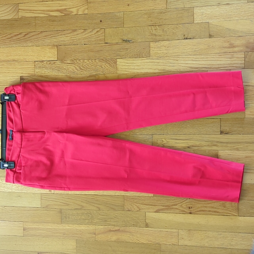 Halogen Red Ankle Length Slacks Pants Size 4 NWOT